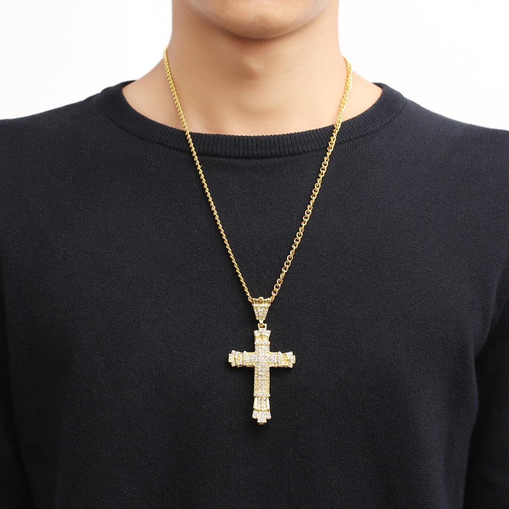 Iced Out Cross Necklace