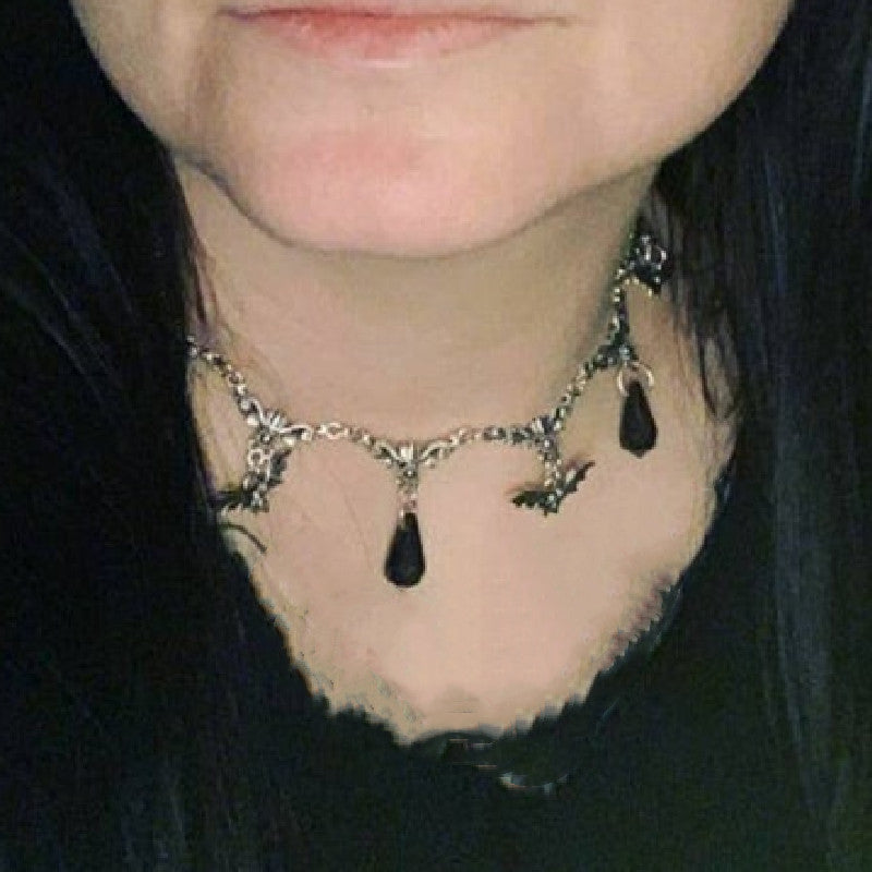 Gothic Bat Necklace