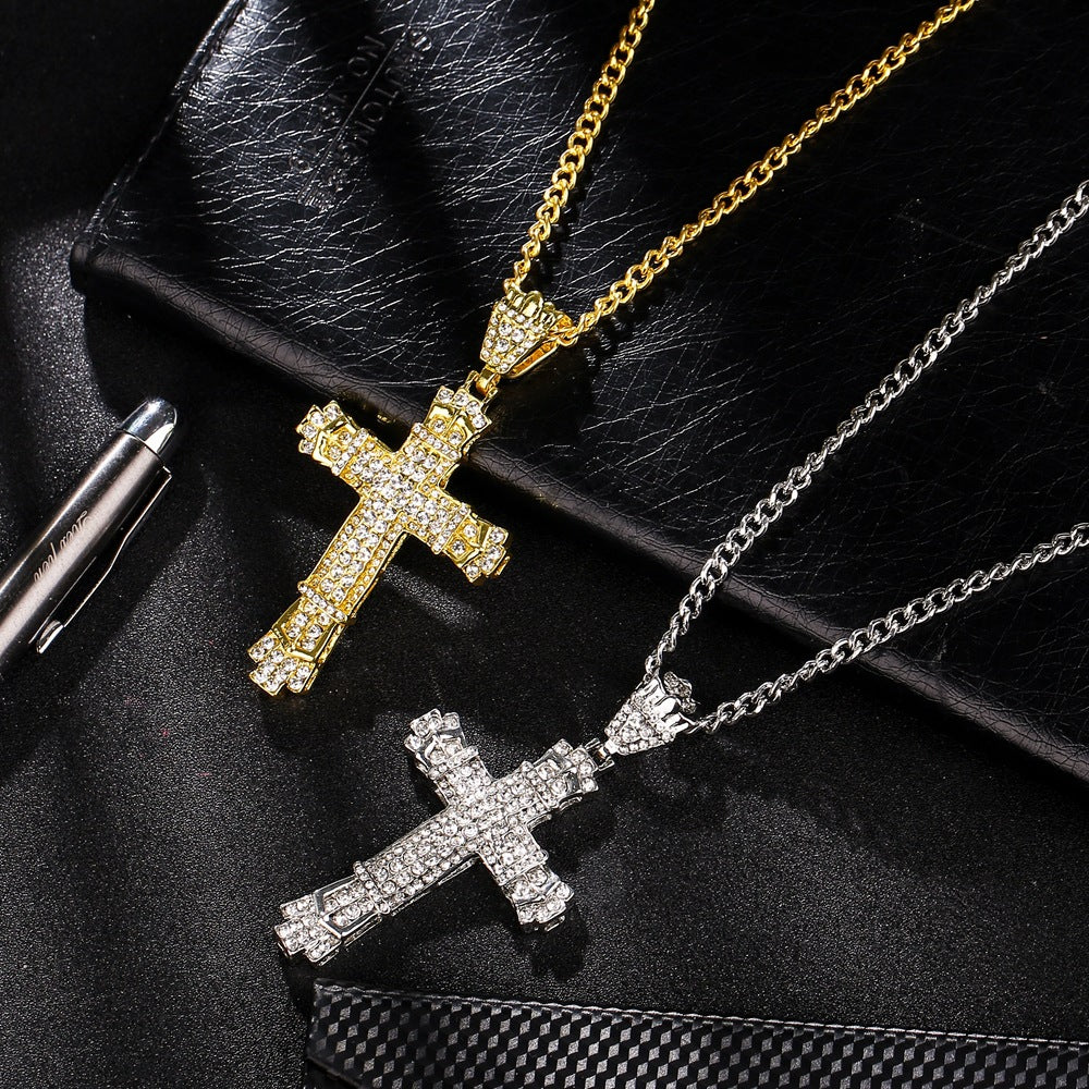 Iced Out Cross Necklace