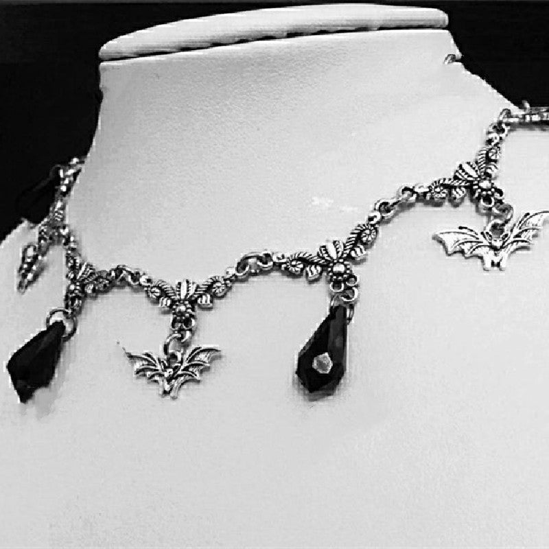 Gothic Bat Necklace