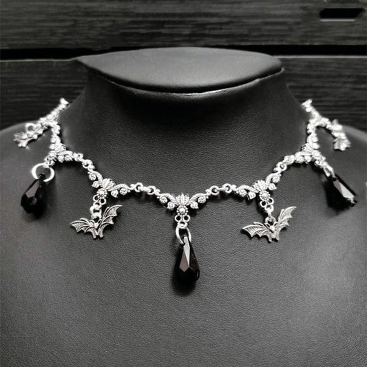 Gothic Bat Necklace