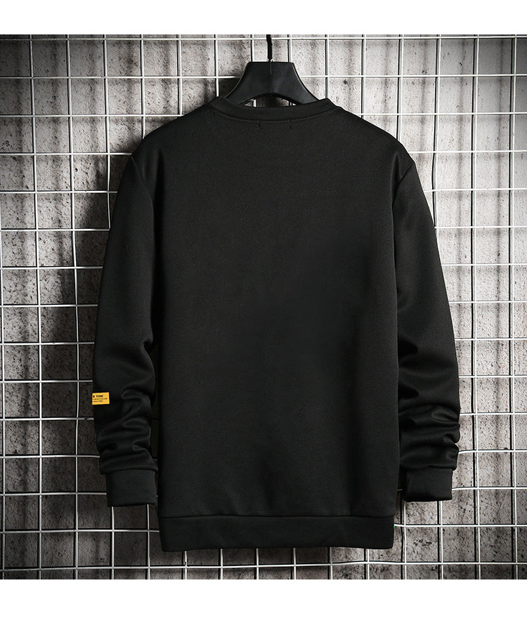 Mens Sweater All-match Bottoming Shirt Long Sleeve Printing