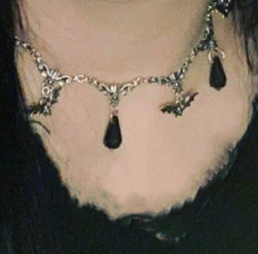 Gothic Bat Necklace